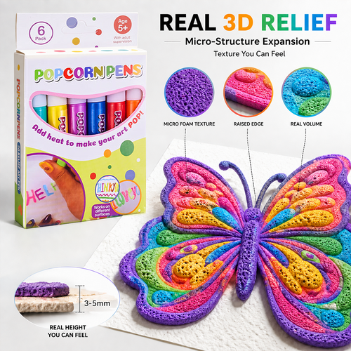 🎨🪄 3D Relief Art Pen – Turn Flat Drawings Into Touchable 3D Art