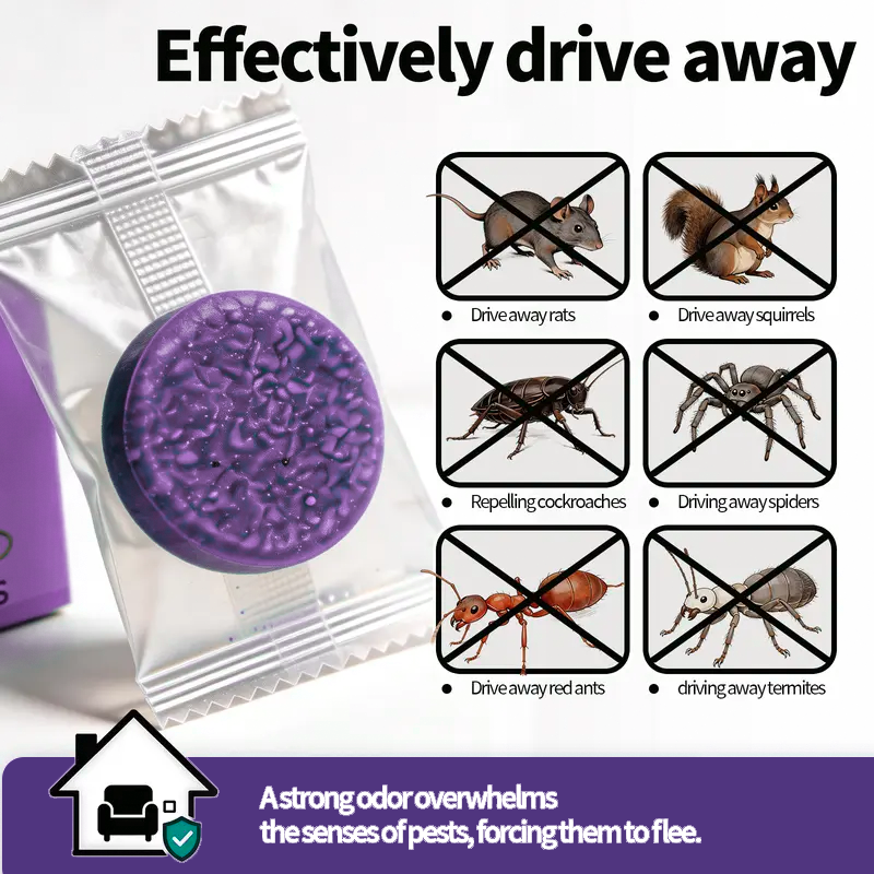 🐭 12-Pack Rodent Repellent Balls – Natural Pest Control for Home, Garage & Garden
